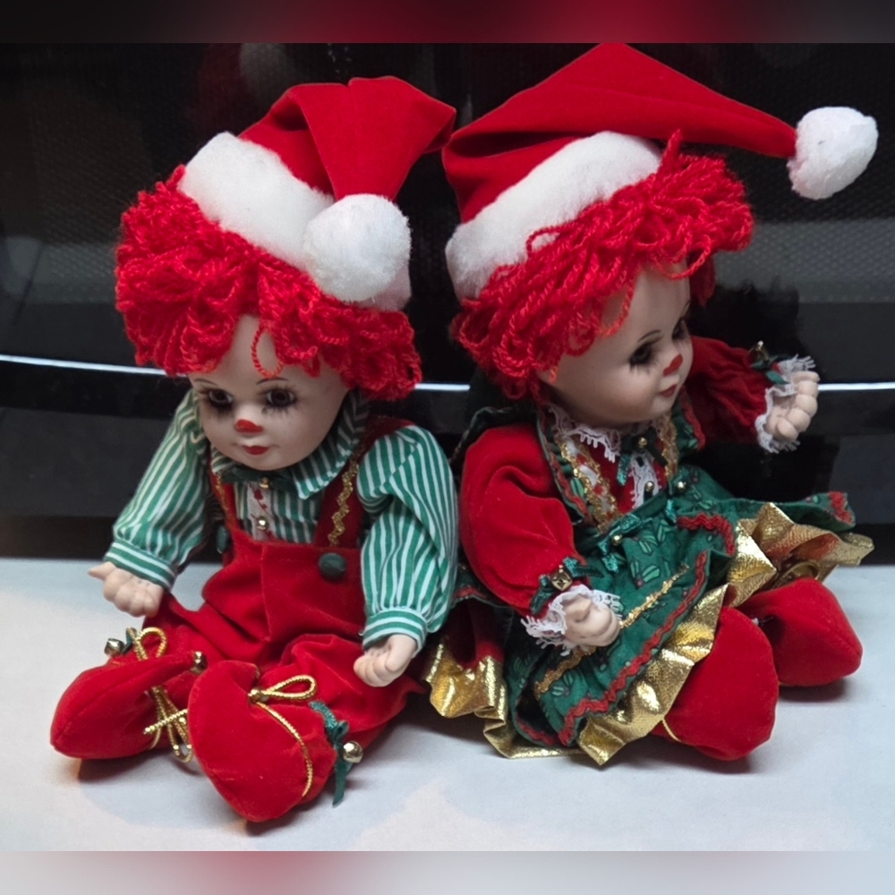 Marie Osmond Jingles & Belle Tiny Tot 5" Seated Dolls